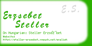 erzsebet steller business card